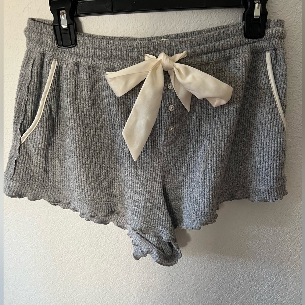 Abercrombie & Fitch Gray Knit Lounge Shorts